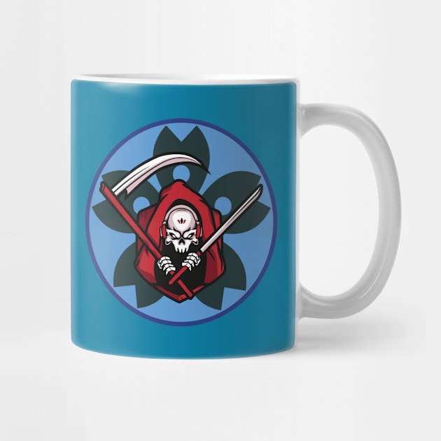 Anime Skeleton Darts Mug by Owl Canvas